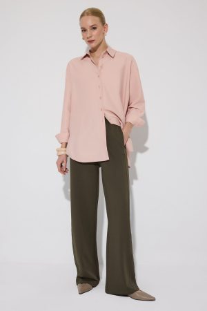 KNITTED TROUSERS WITH ELASTIC WAIST
