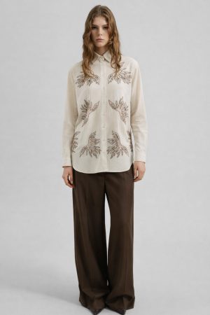 EMBROIDERED LINEN SHIRT