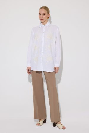 EMBROIDERED LINEN SHIRT